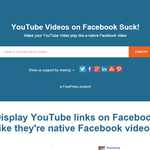 FacebookでYouTube動画を見やすく共有できるサイト「YT2FB」