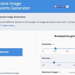 レスポンシブデザイン用の画像を一括生成してくれるサイト「Responsive Image Breakpoints Generator」